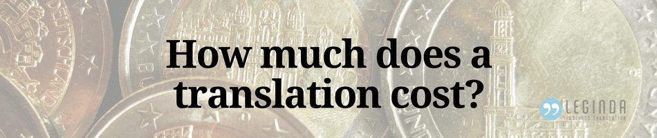 pricing factors for translations